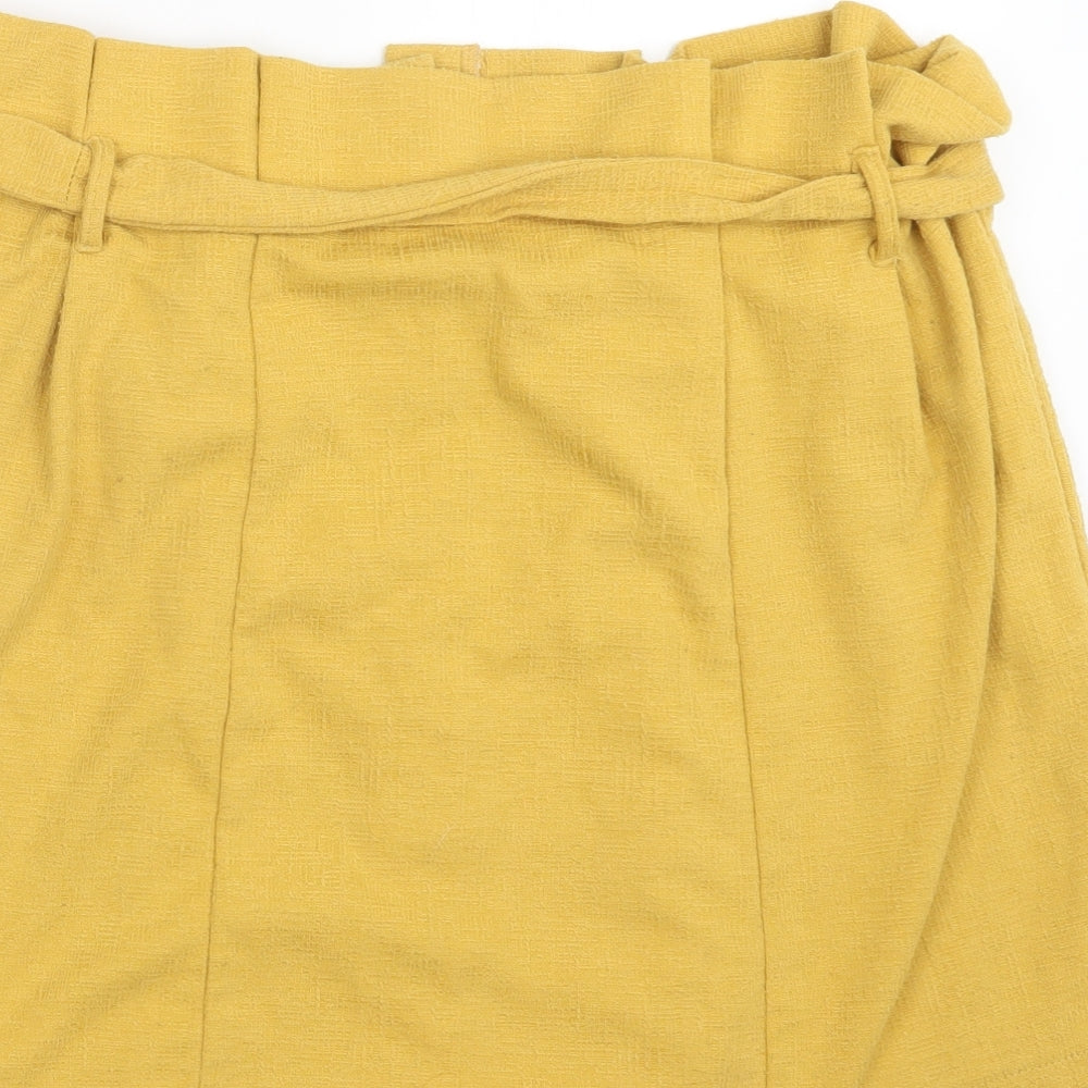 Primark Womens Yellow   Straight & Pencil Skirt Size 18