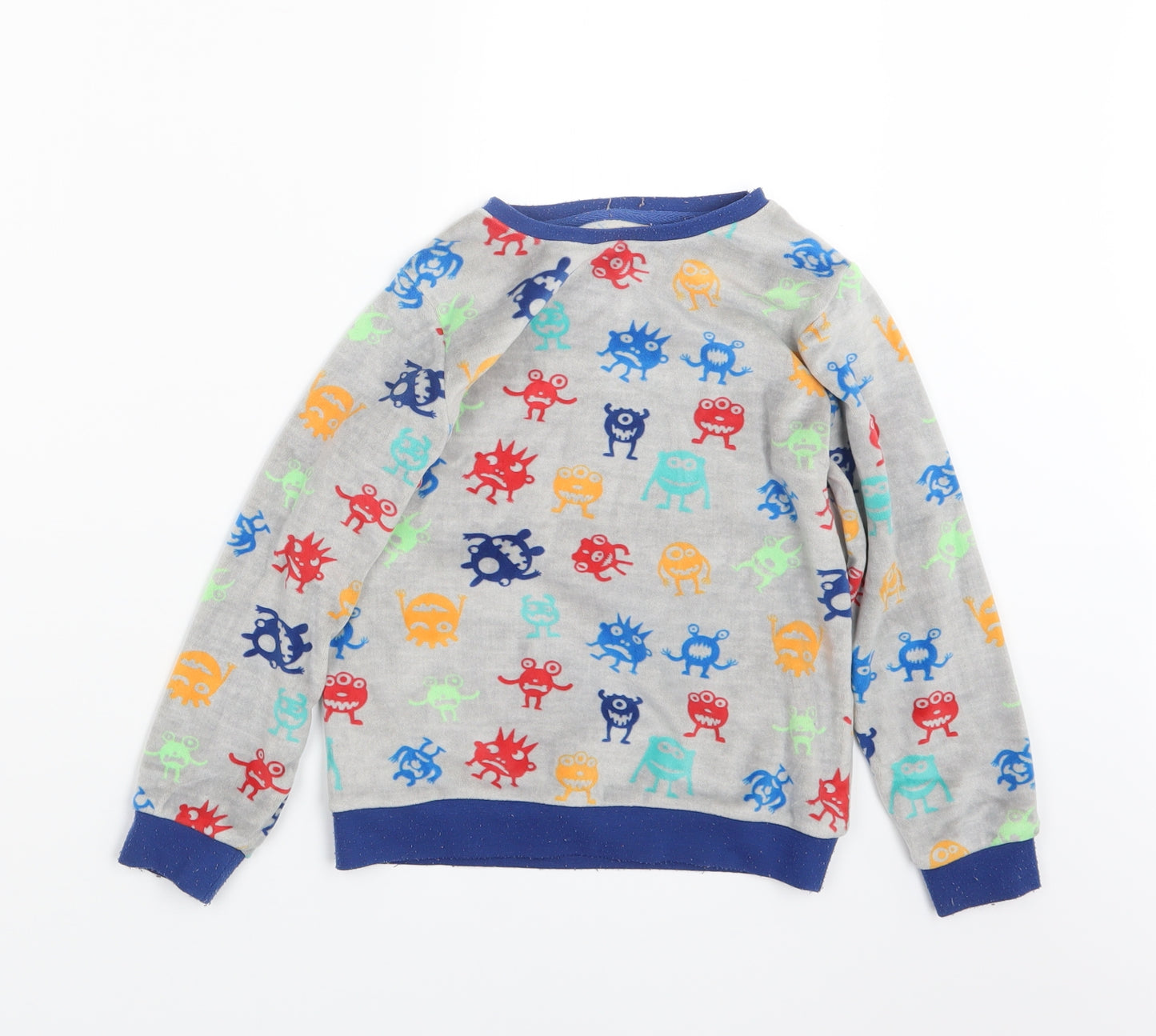 Pep&Co Boys Grey Geometric   Pyjama Top Size 5-6 Years