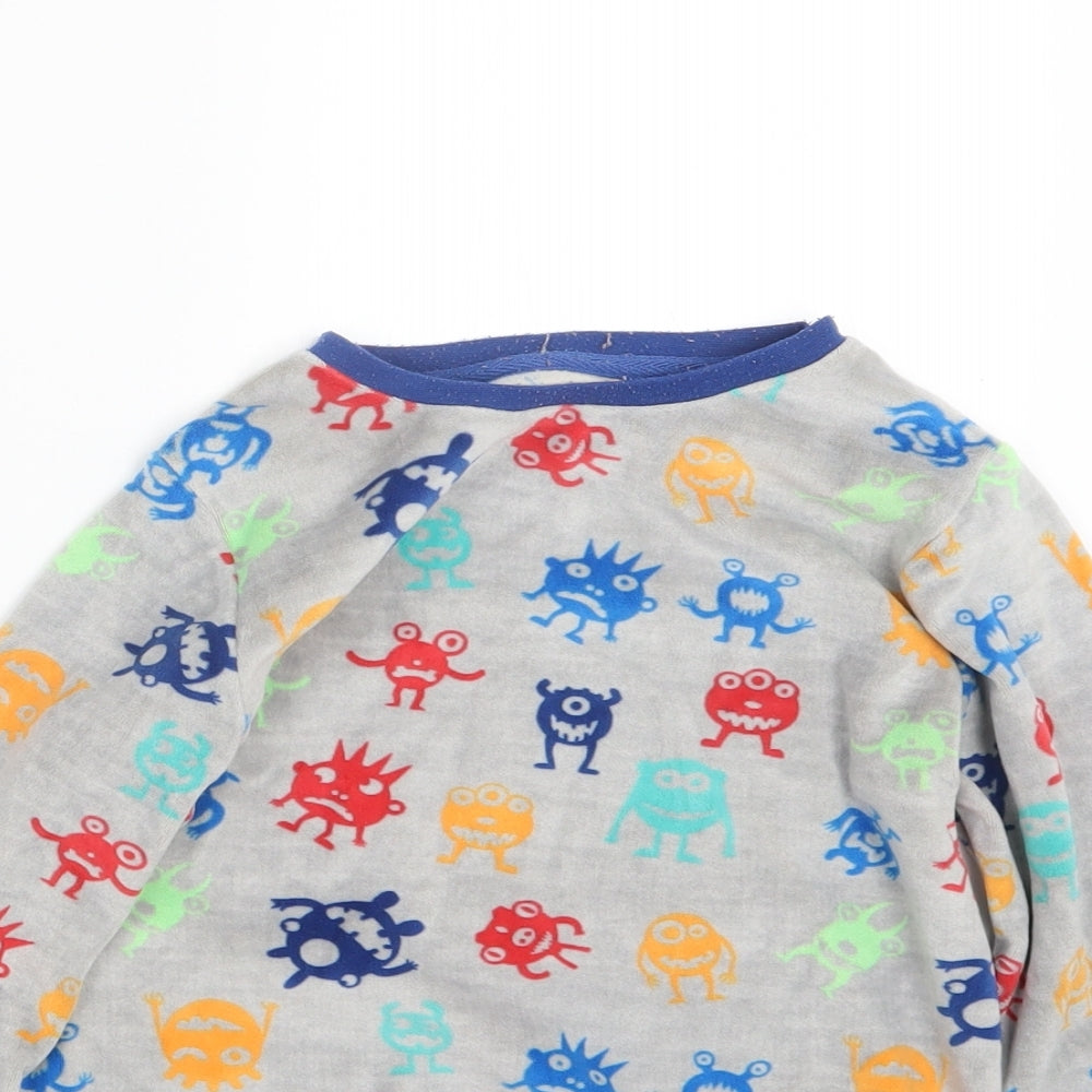 Pep&Co Boys Grey Geometric   Pyjama Top Size 5-6 Years