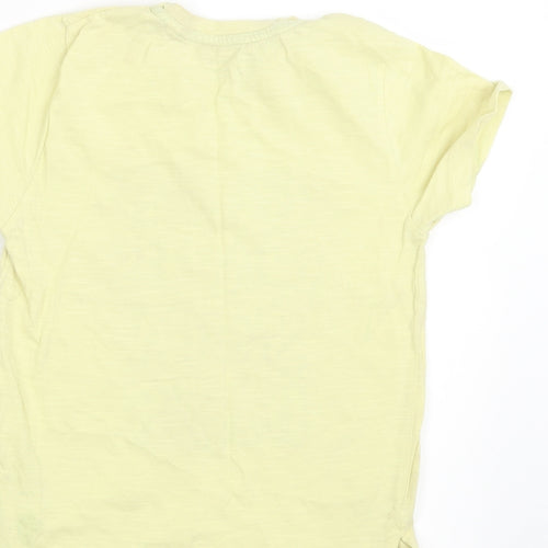 Primark Boys Yellow   Basic T-Shirt Size 5-6 Years