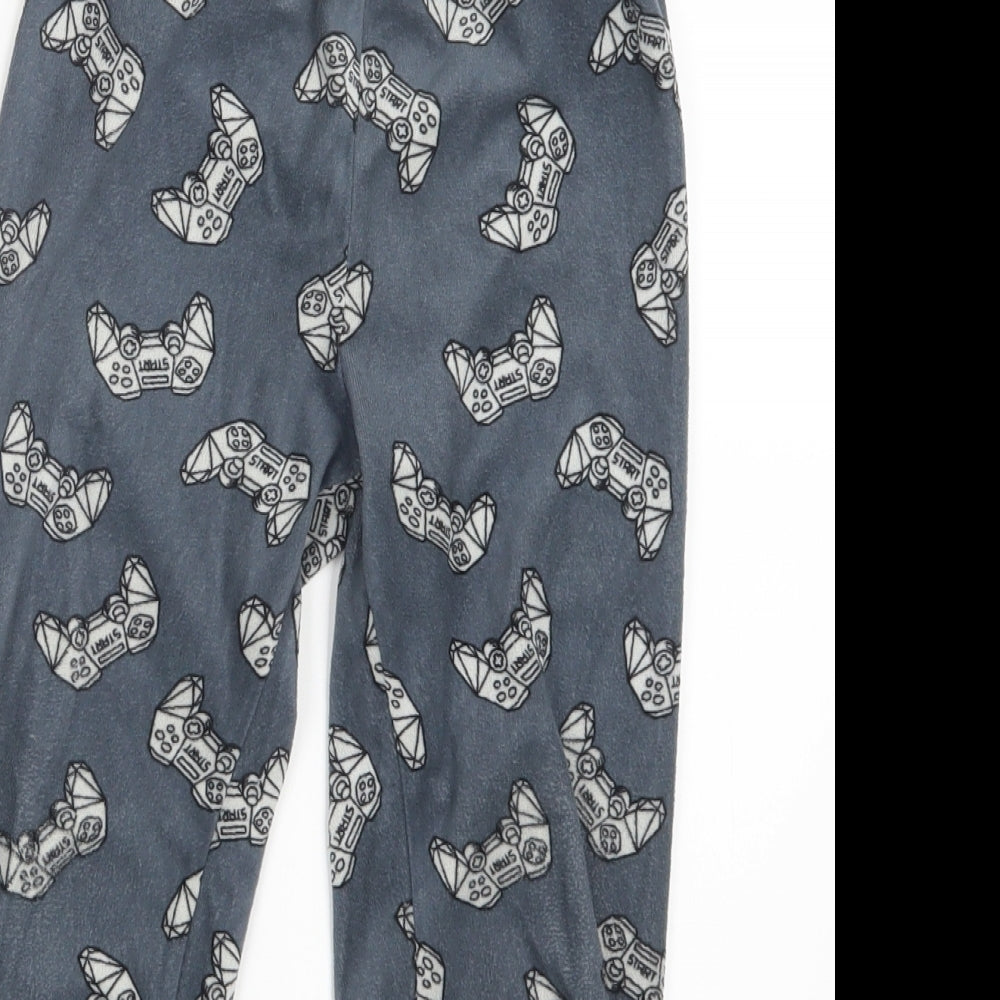 Primark Boys Grey Geometric   Pyjama Set Size 5-6 Years