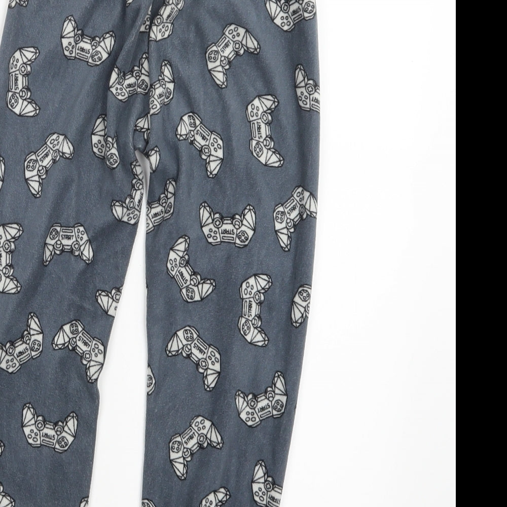 Primark Boys Grey Geometric   Pyjama Set Size 5-6 Years