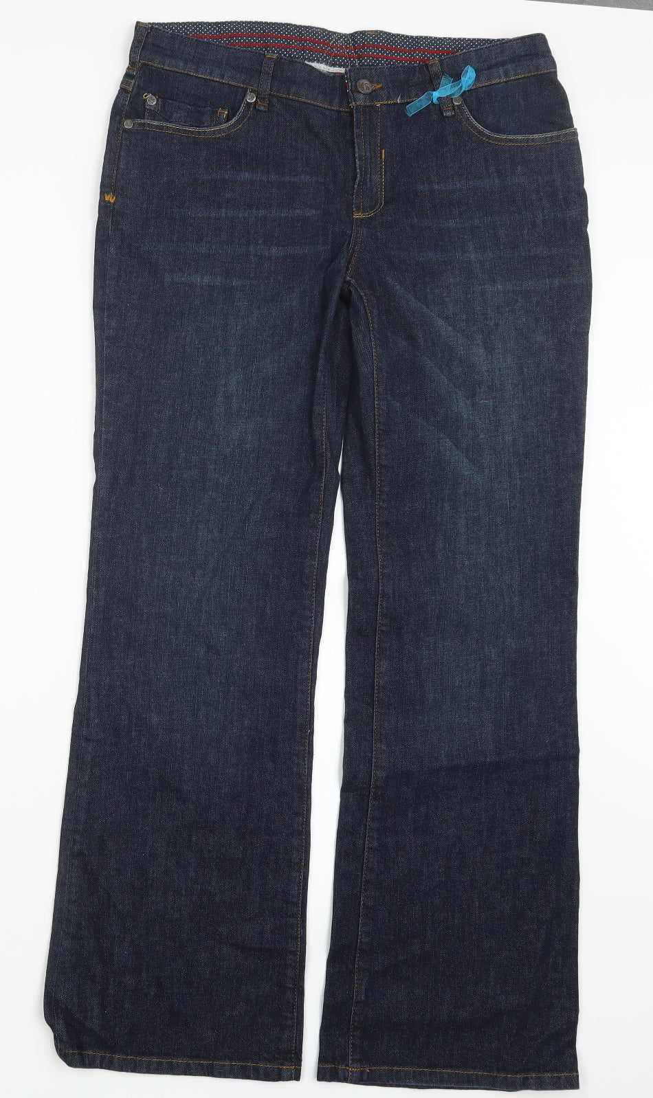 WS Womens Blue  Denim Bootcut Jeans Size 12 L30.5 in