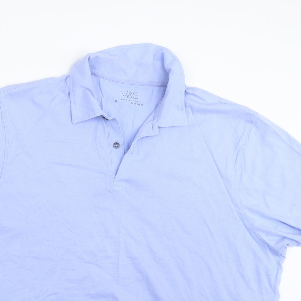 Marks and Spencer Mens Blue    Polo Size XL