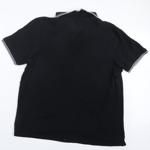 Maine Mens Black    Polo Size XL