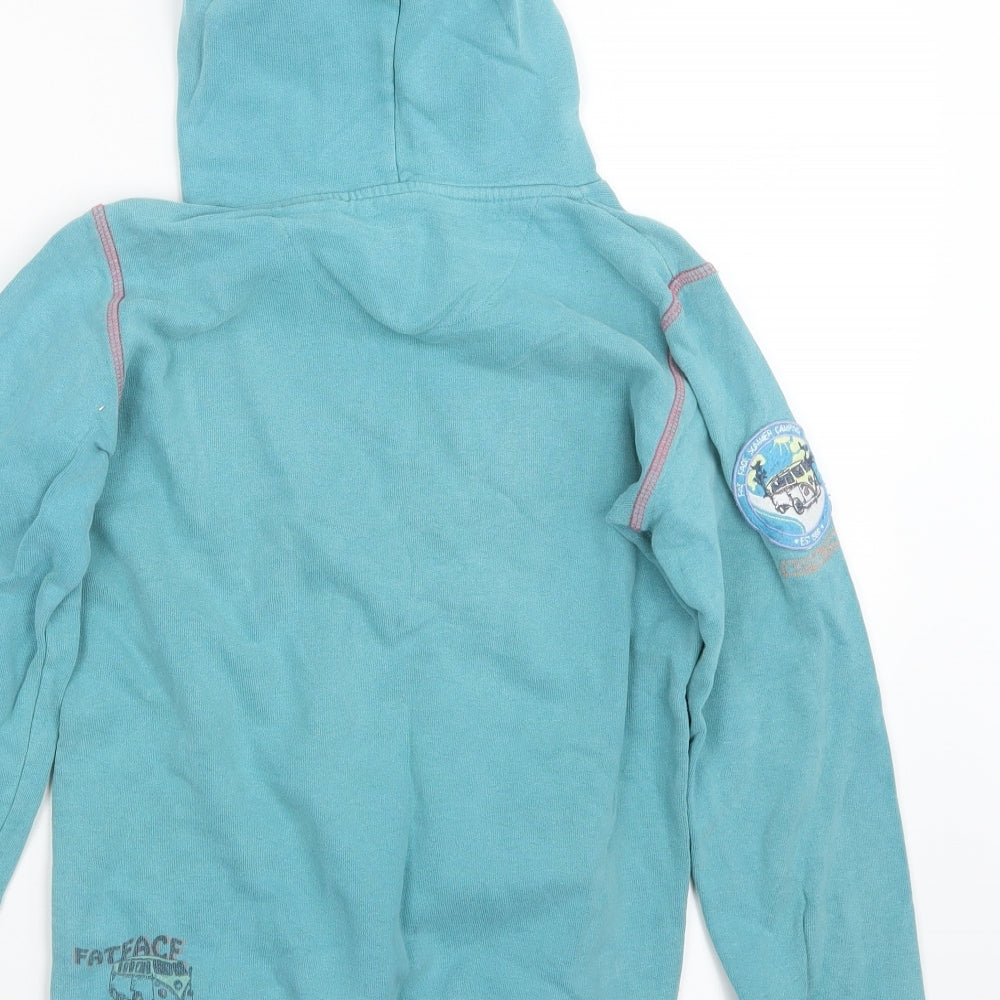 Fat Face Girls Blue   Pullover Hoodie Size 12-13 Years