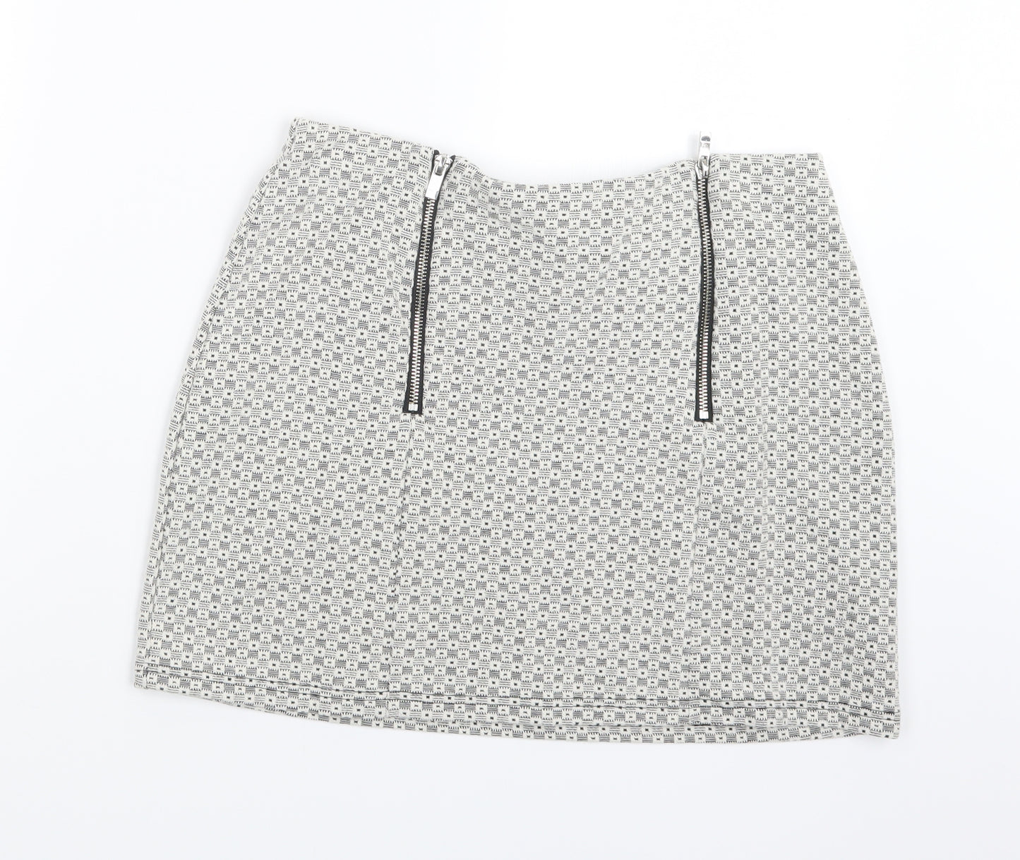 New Look Womens Black Geometric  Straight & Pencil Skirt Size 12