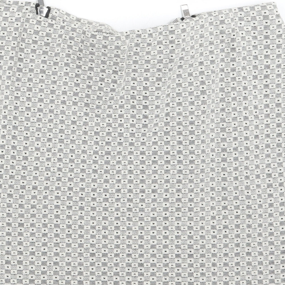 New Look Womens Black Geometric  Straight & Pencil Skirt Size 12