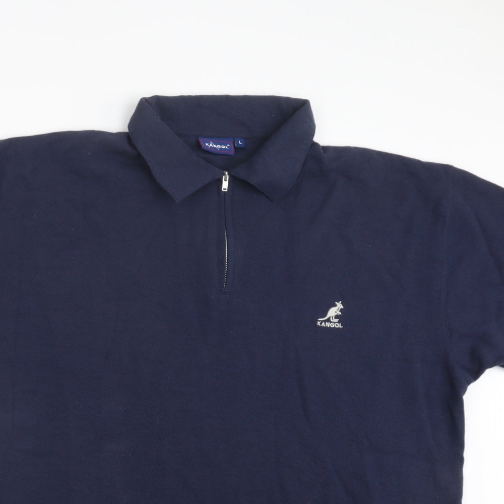Kangol Mens Blue    T-Shirt Size L