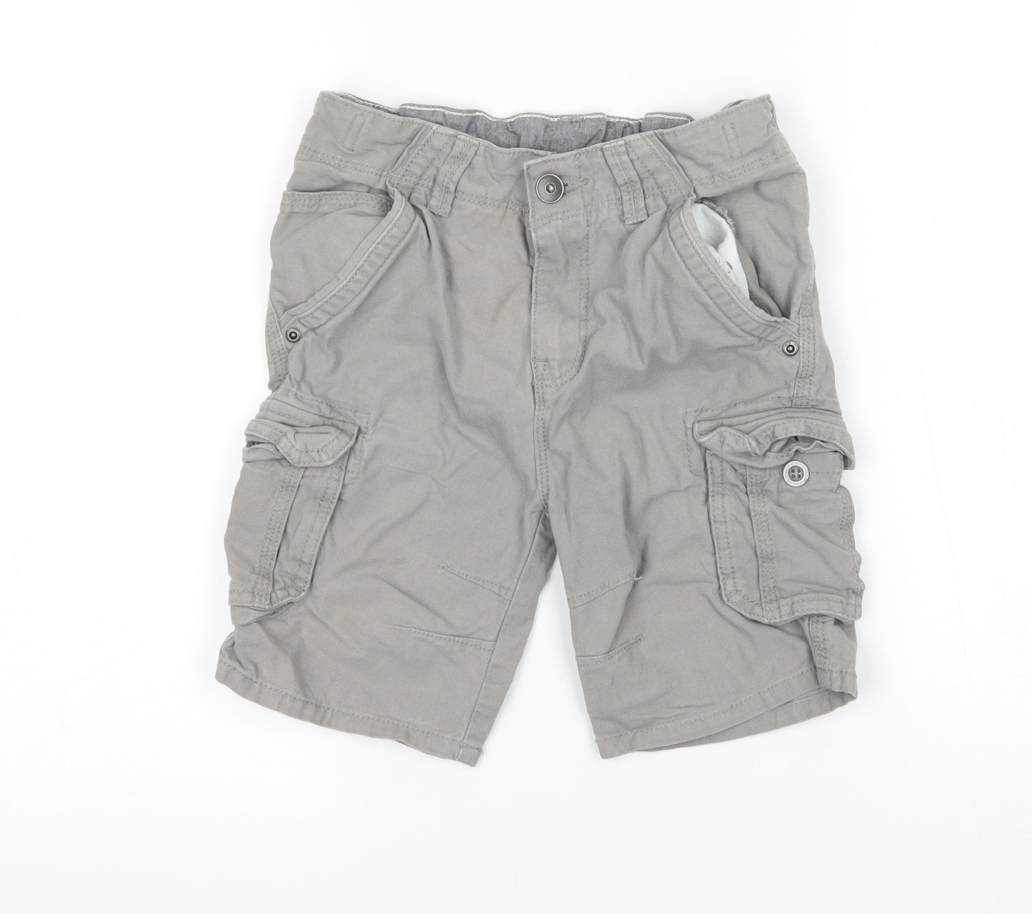 TU Boys Grey  Denim Cargo Shorts Size 8 Years