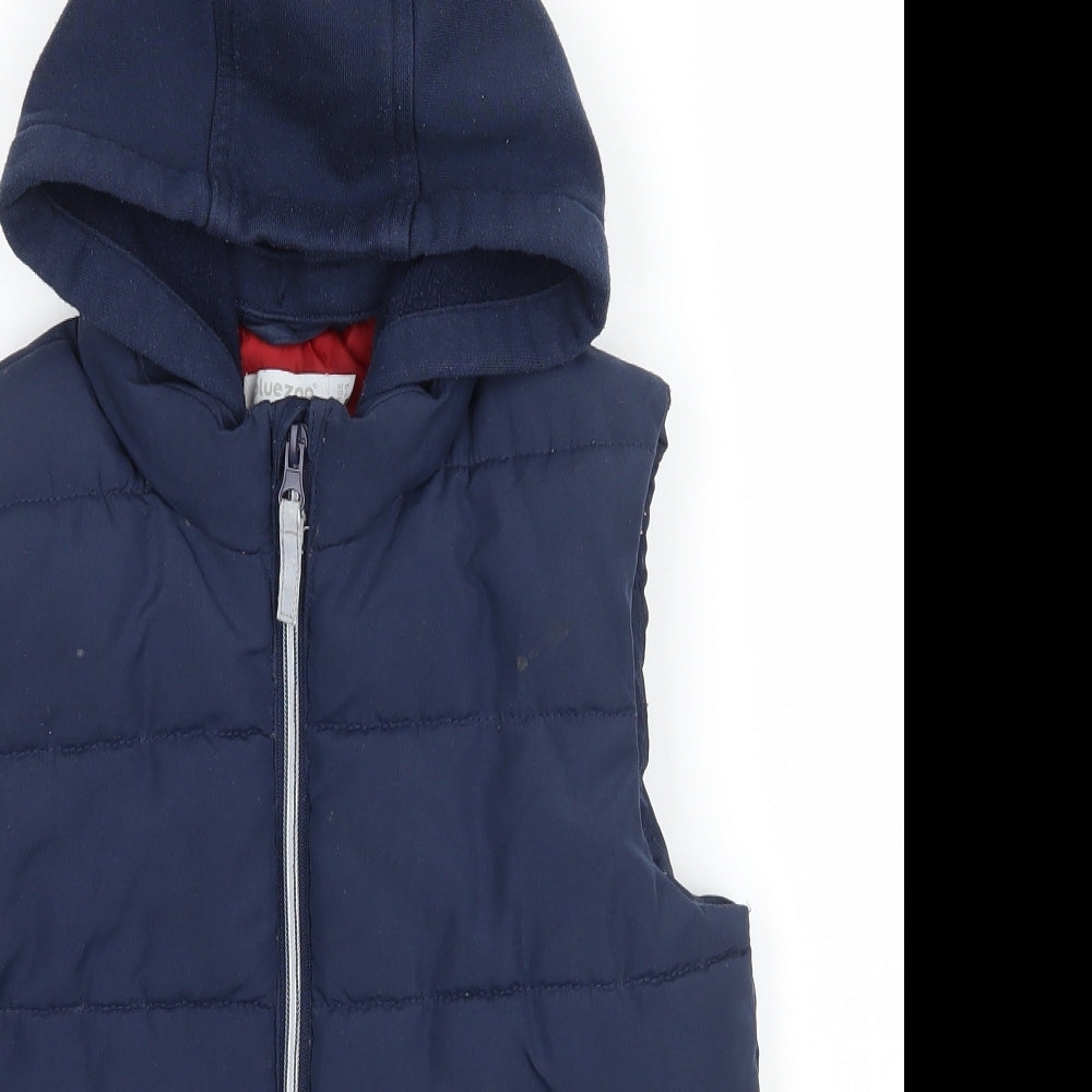 Blue Zoo Boys Blue   Gilet Coat Size 8-9 Years