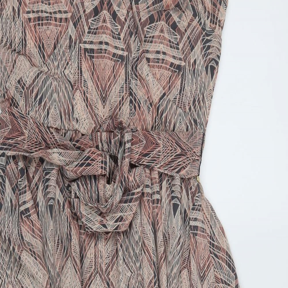 Firetrap Womens Multicoloured Geometric  Fit & Flare  Size M