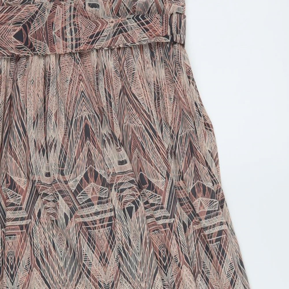 Firetrap Womens Multicoloured Geometric  Fit & Flare  Size M