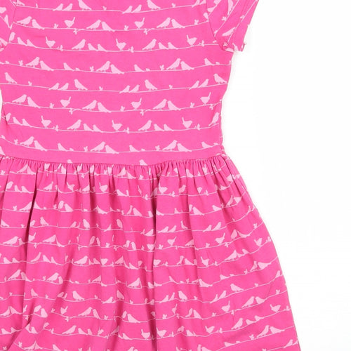F&F Girls Pink Geometric  T-Shirt Dress  Size 4-5 Years