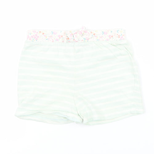 Matalan Girls Green Striped Jersey  Pyjama Pants Size 3-4 Years