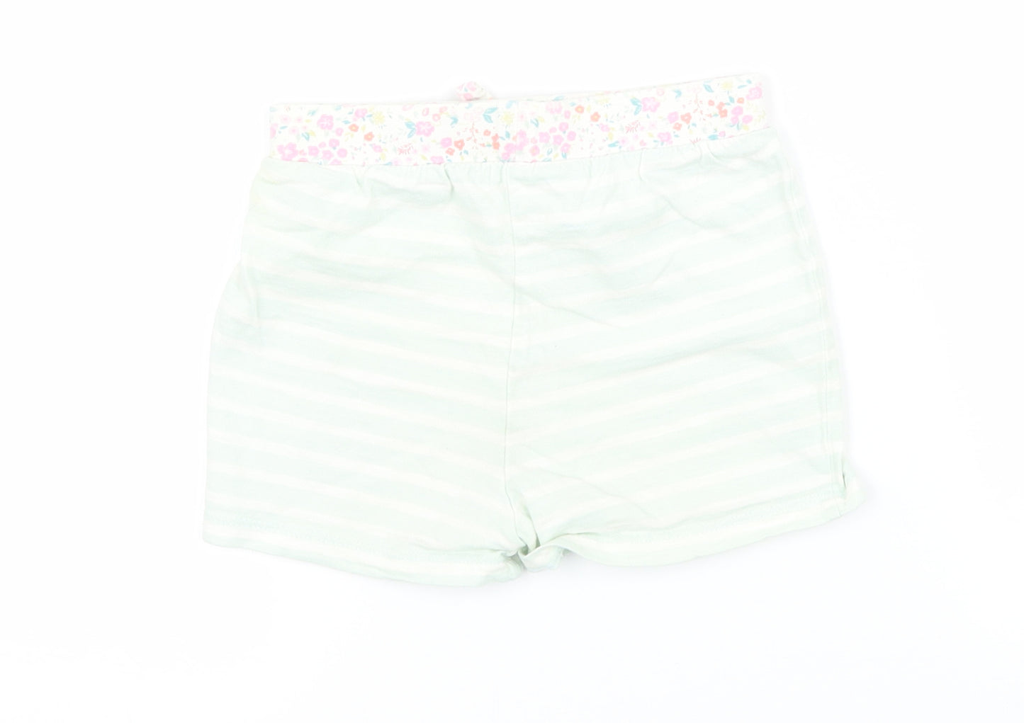 Matalan Girls Green Striped Jersey  Pyjama Pants Size 3-4 Years
