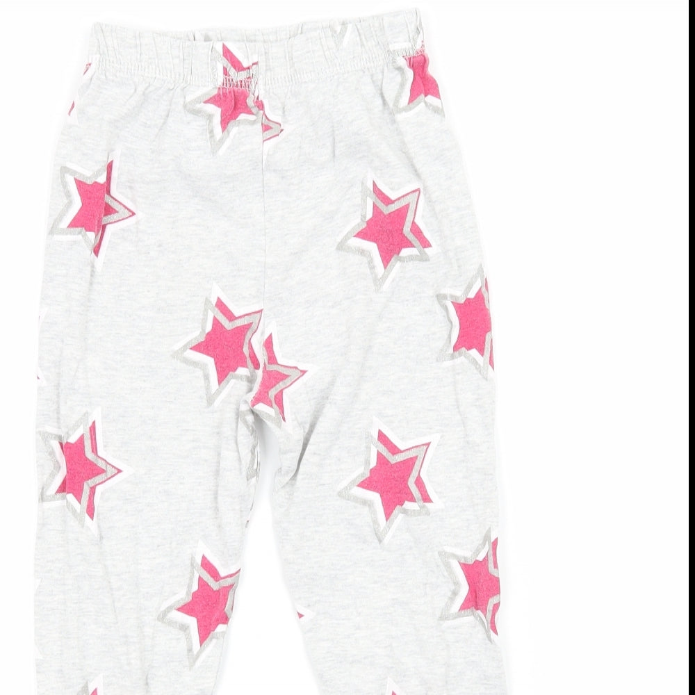 TU Girls Grey Geometric   Pyjama Pants Size 5-6 Years