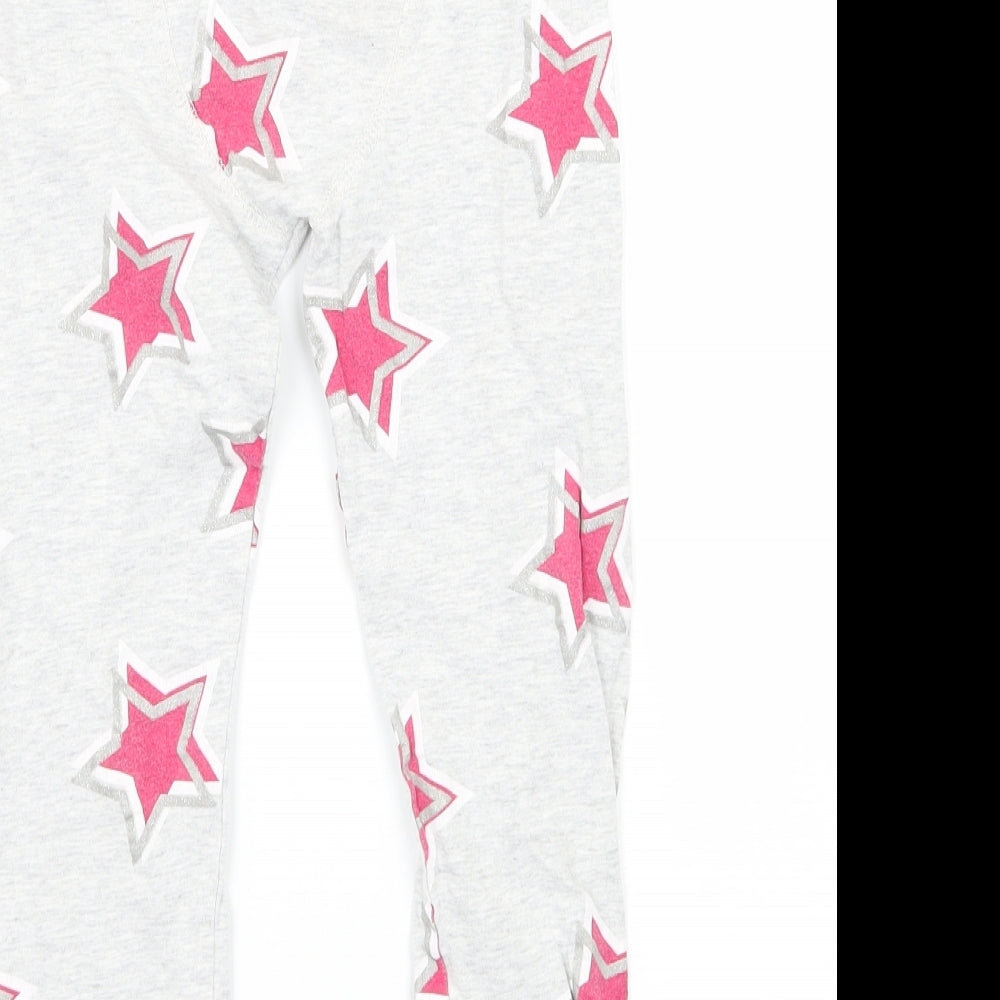 TU Girls Grey Geometric   Pyjama Pants Size 5-6 Years