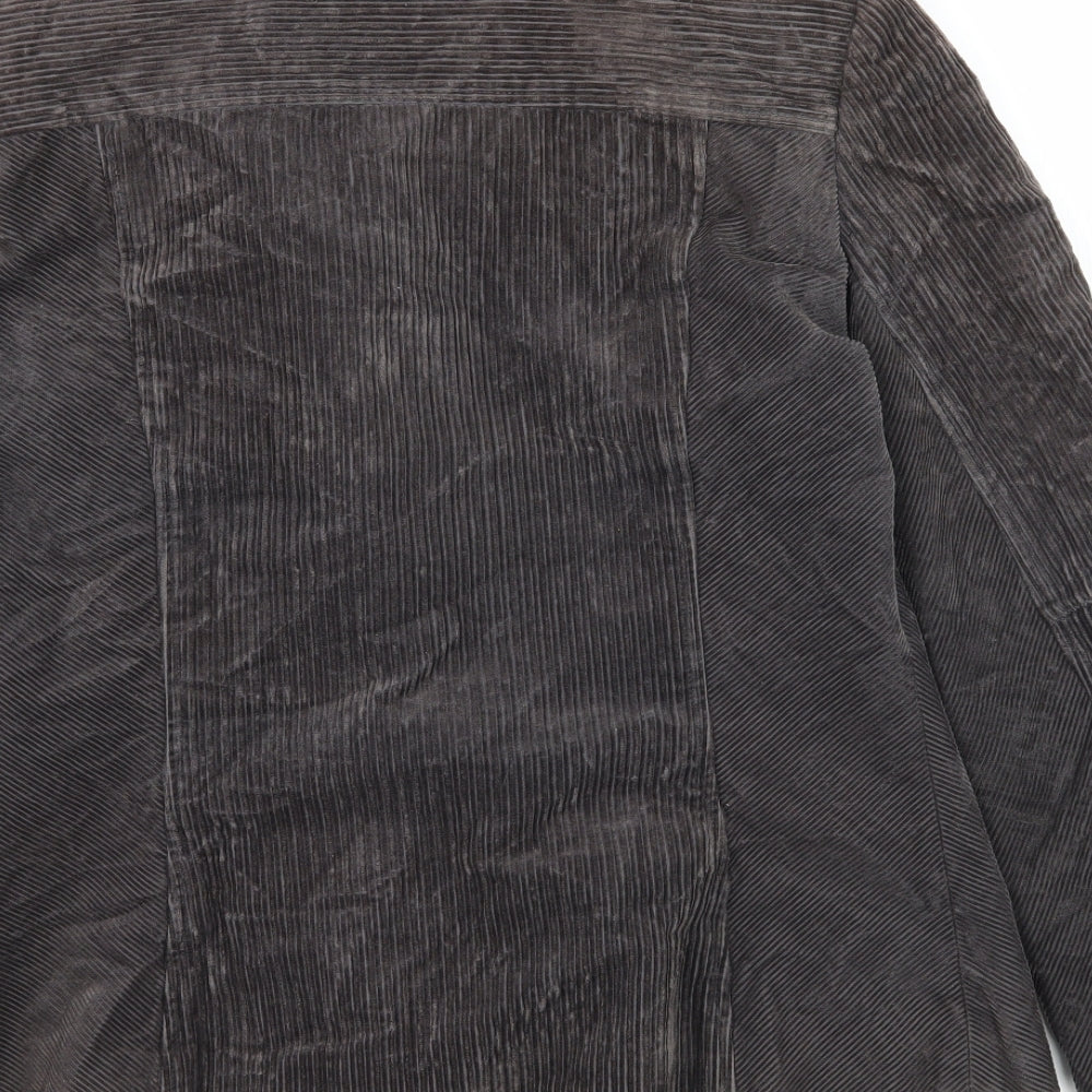 Per Una Womens Brown  Corduroy Jacket Coatigan Size 12