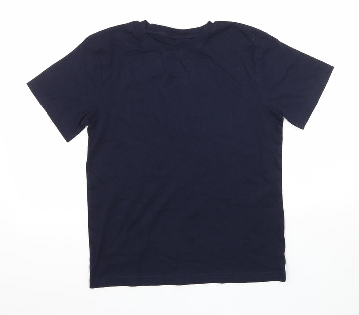 F&F Boys Blue  Jersey Basic T-Shirt Size 11-12 Years