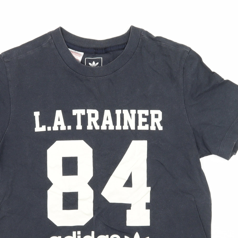 adidas Boys Grey  Jersey Basic T-Shirt Size 13-14 Years  - LA 84