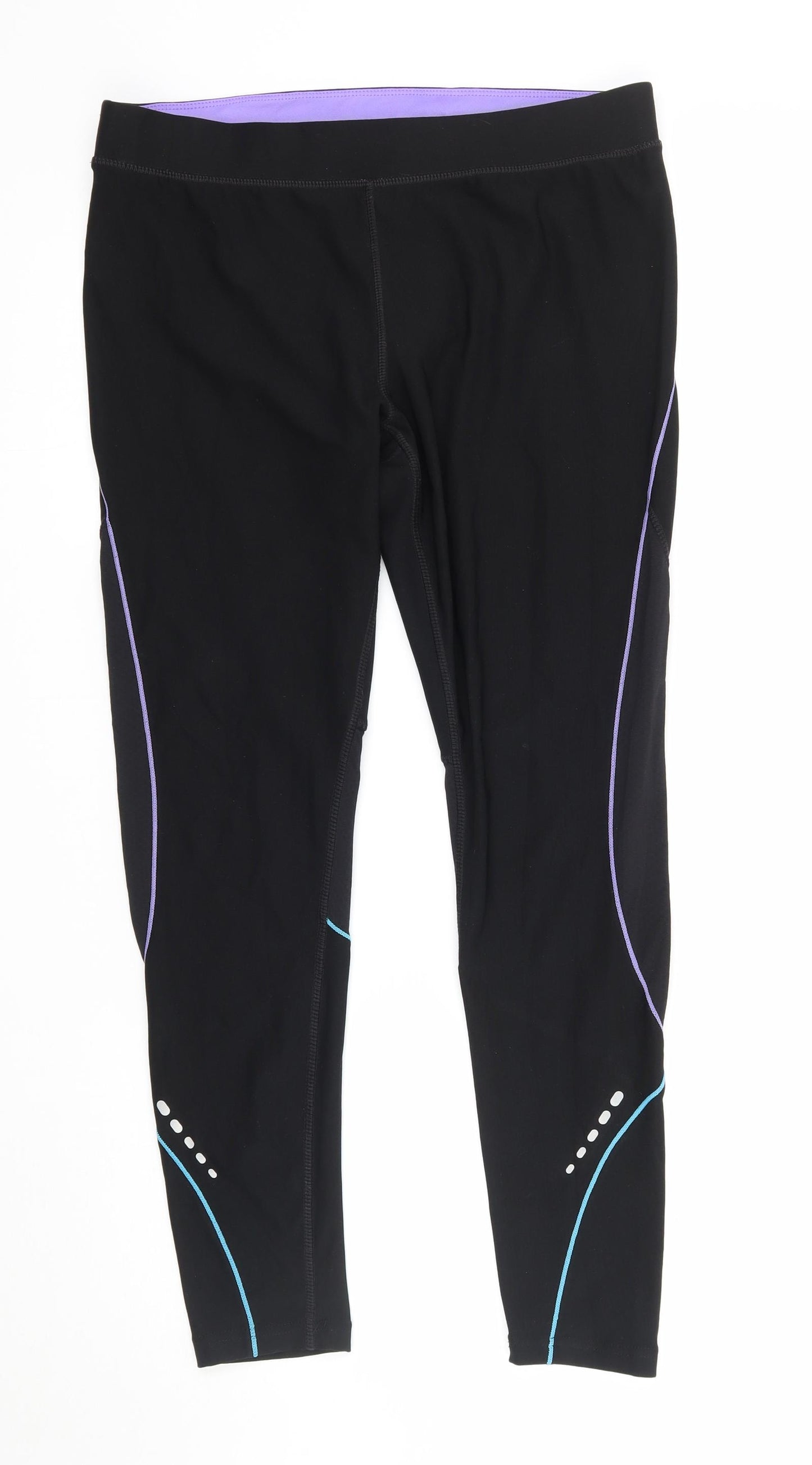 Athlete works Womens Black   Jogger Leggings  L25 in