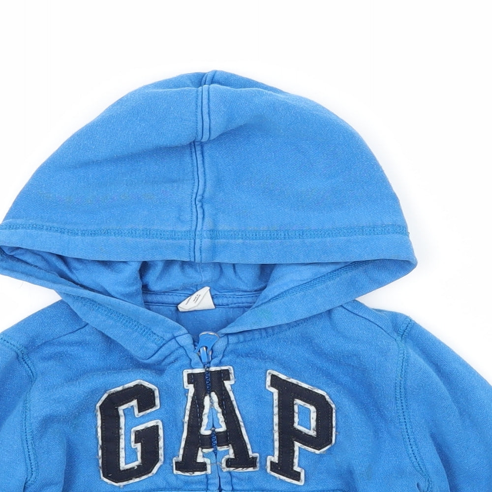 Gap Baby Blue  Jersey Full Zip Jumper Size 12-18 Months
