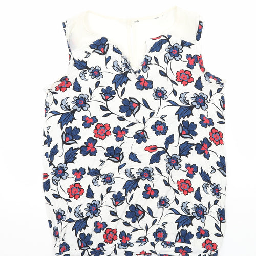 NEXT Womens Multicoloured Floral Jersey Basic T-Shirt Size 10
