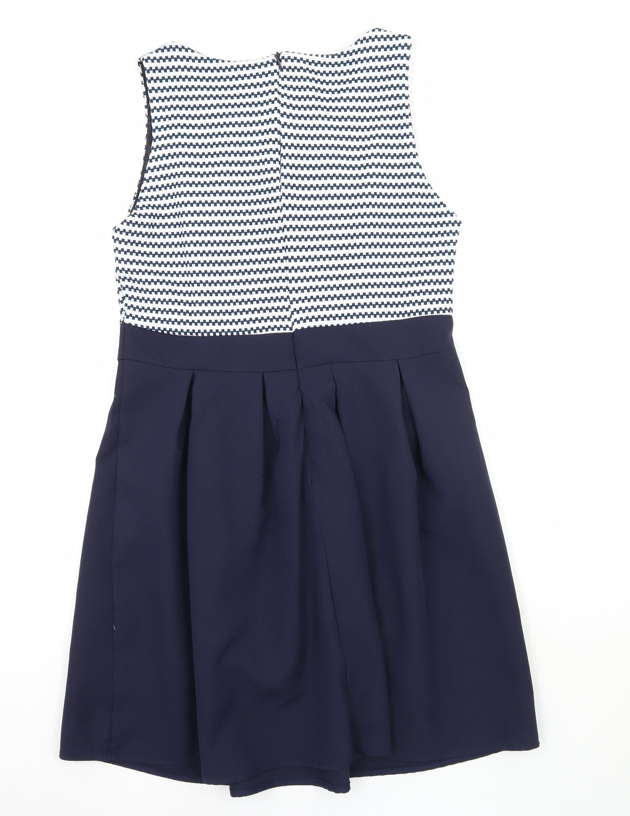 Tenki Womens Blue Houndstooth  Tank Dress  Size 16