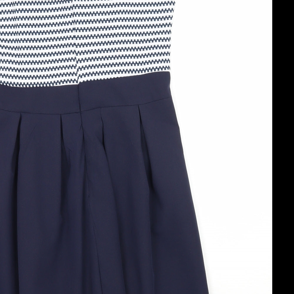 Tenki Womens Blue Houndstooth  Tank Dress  Size 16
