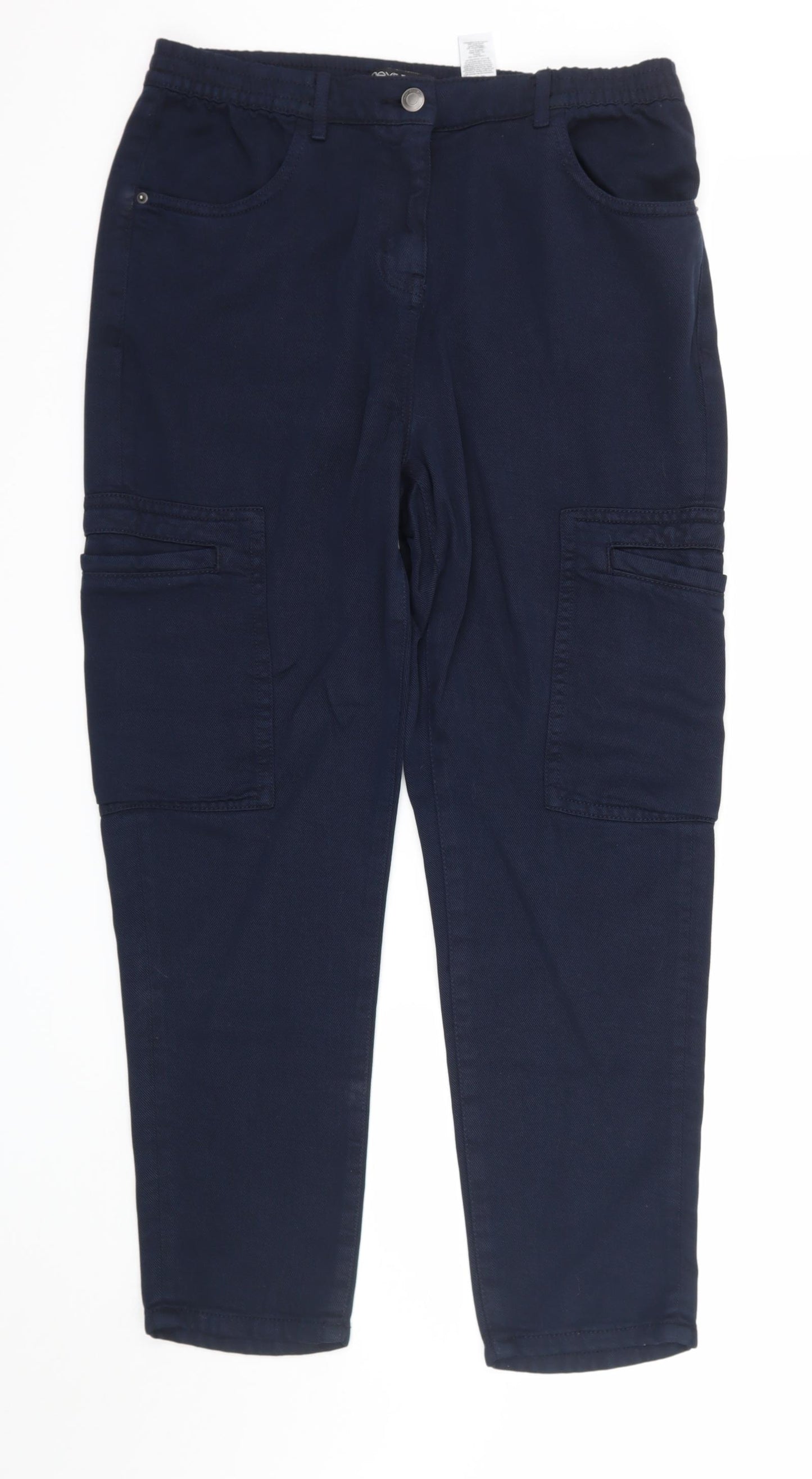 NEXT Womens Blue   Trousers  Size 10 L25 in