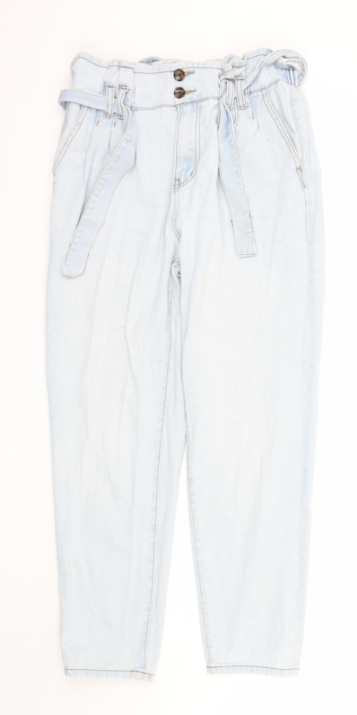 DenimCo Womens Blue  Denim Straight Jeans Size 12 L28 in