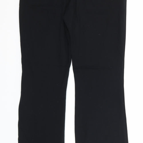 M&S Womens Black   Trousers  Size 8 L30 in