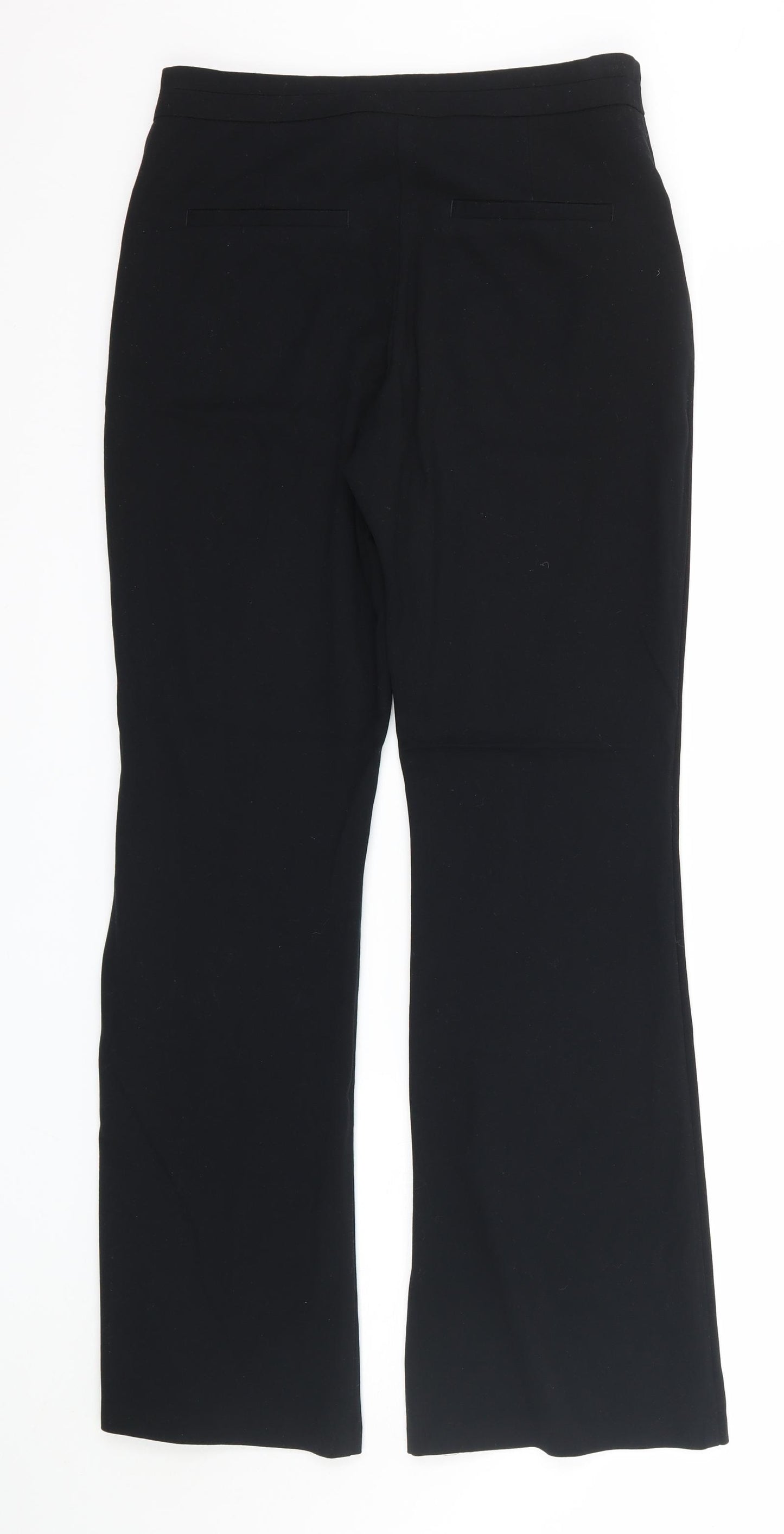 M&S Womens Black   Trousers  Size 8 L30 in