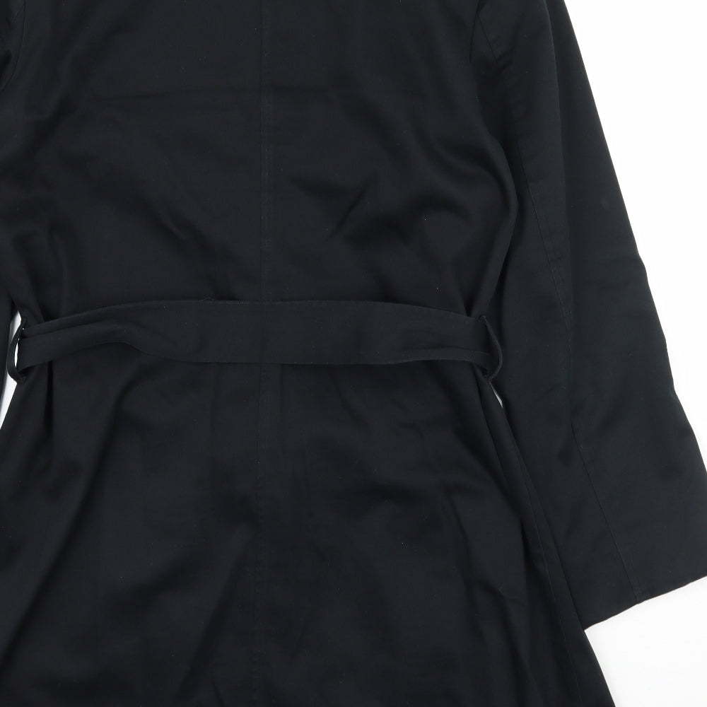 Dorothy Perkins Womens Black   Overcoat Coat Size 16