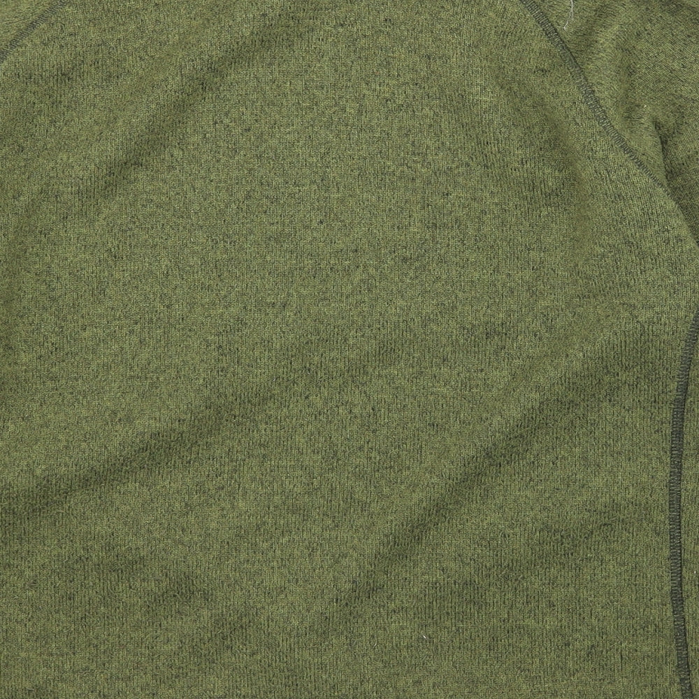 The North Face Mens Green  Fleece Pullover Sweatshirt Size M
