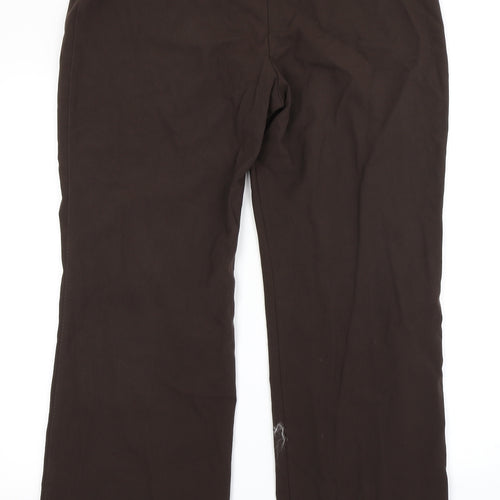Marks & Spencer Womens Brown   Trousers  Size 14 L27 in