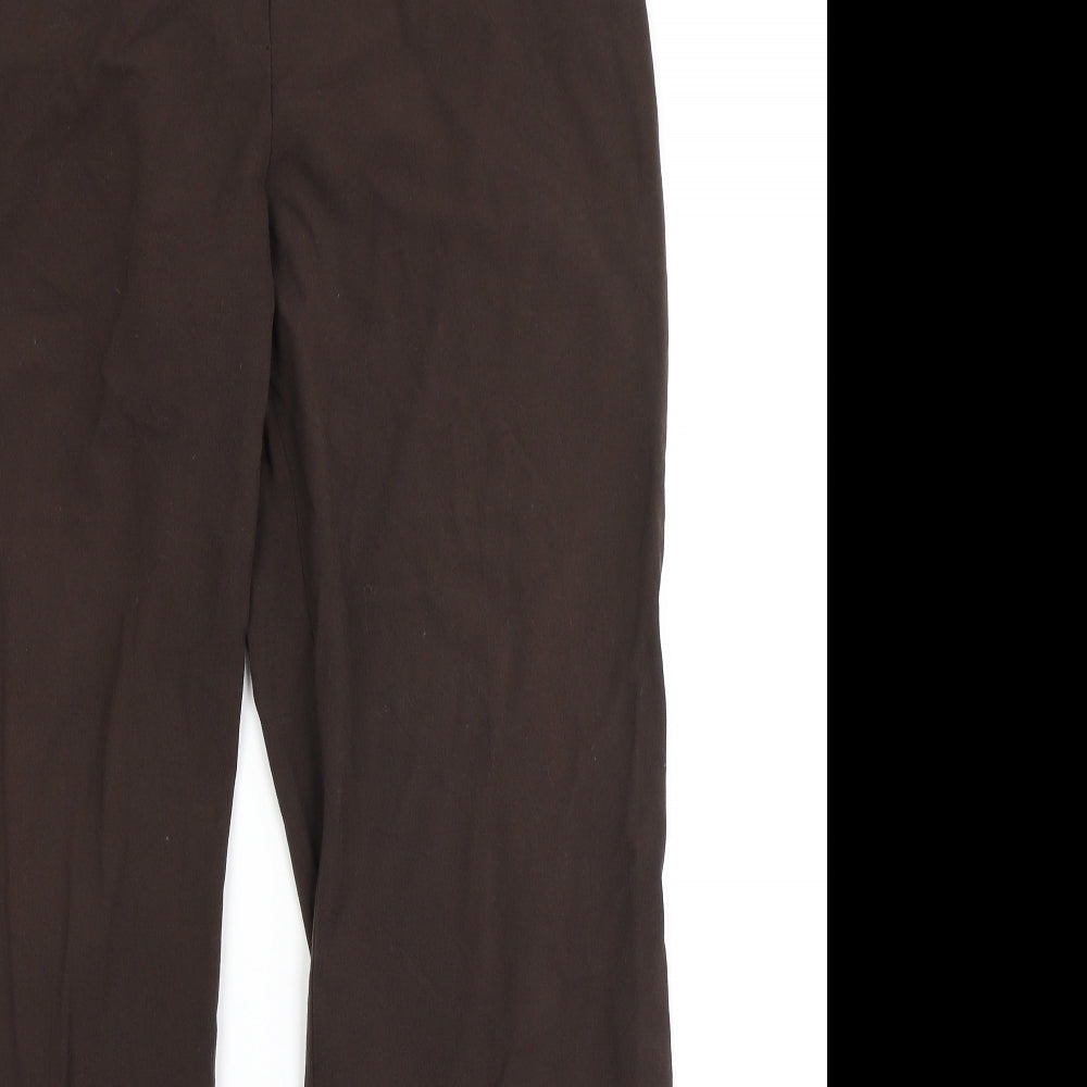 Marks & Spencer Womens Brown   Trousers  Size 14 L27 in