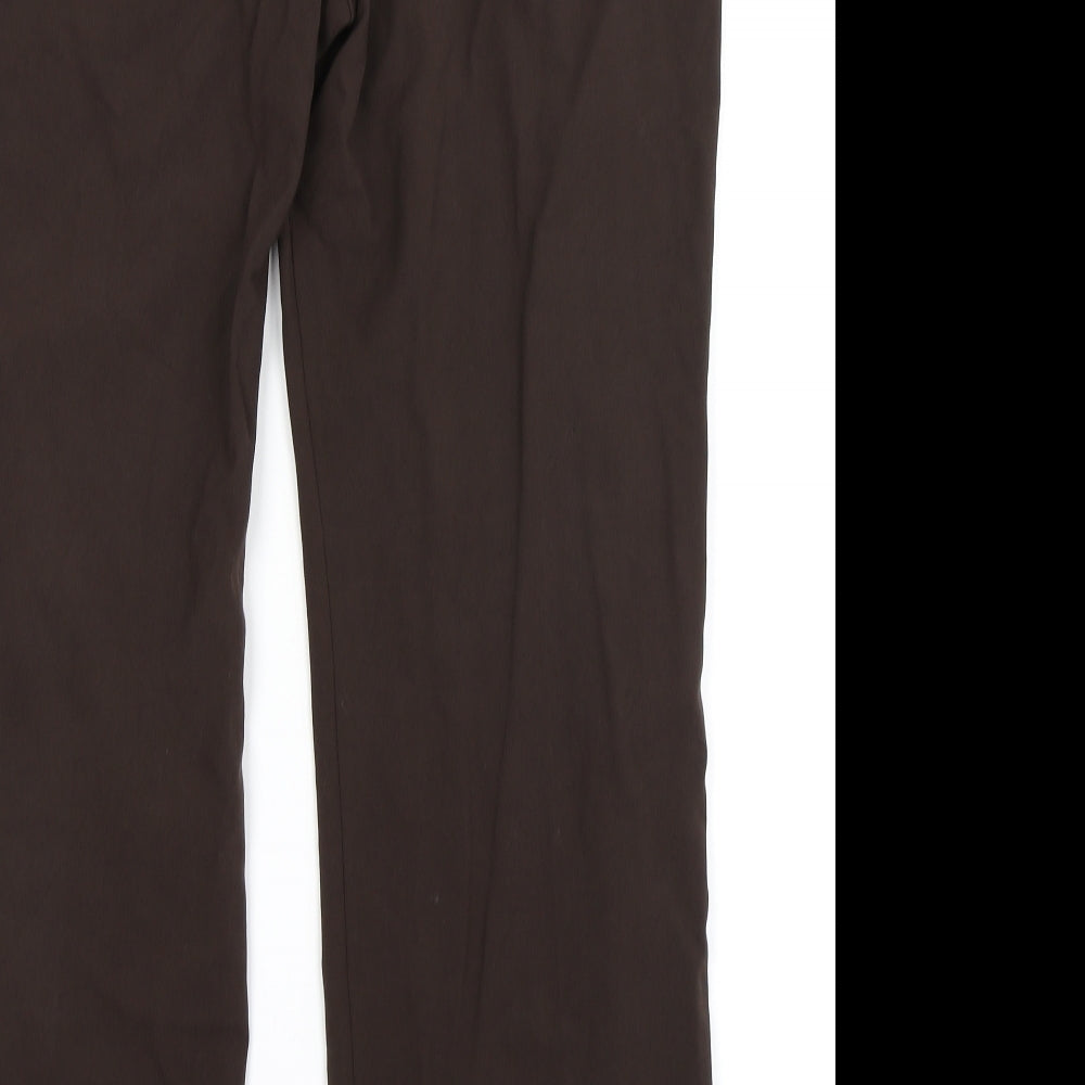 Marks & Spencer Womens Brown   Trousers  Size 14 L27 in