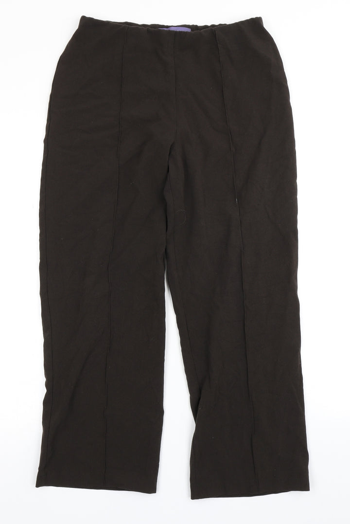 Autonomy Womens Brown Trousers Size 10 L23 in