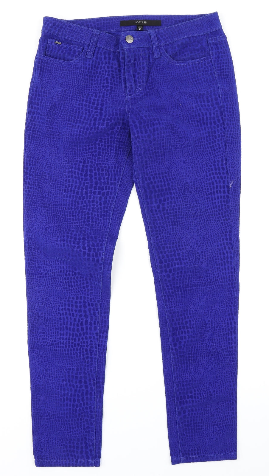 Joe's Womens Blue Animal Print Denim Skinny Jeans Size 30 in L27 in