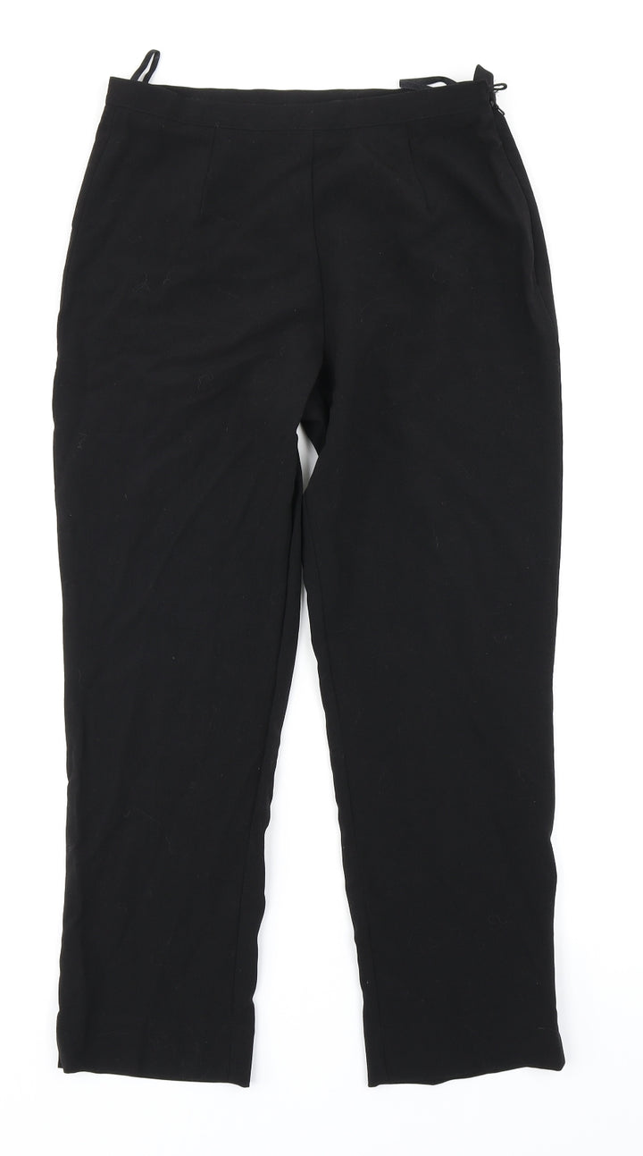 Berkertex Womens Black Trousers Size 10 L23 in