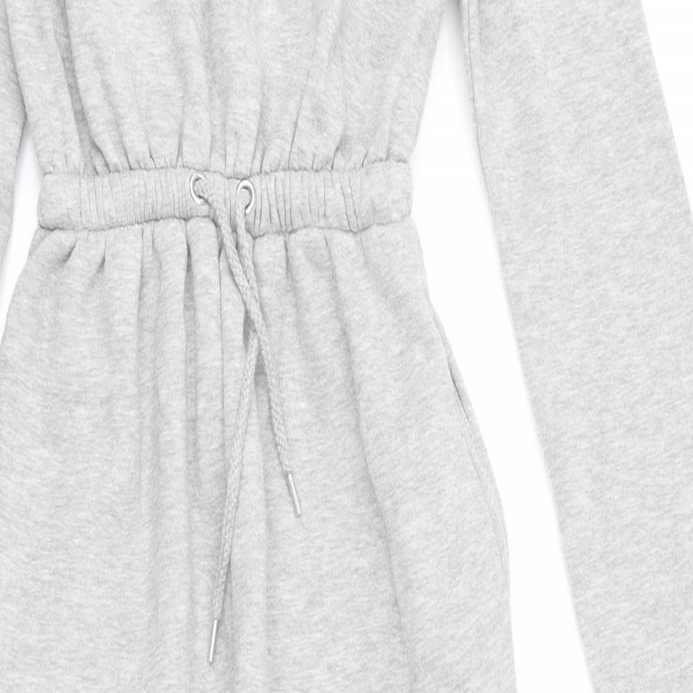 PRETTYLITTLETHING Womens Grey   Jumpsuit One-Piece Size 6 L29 in