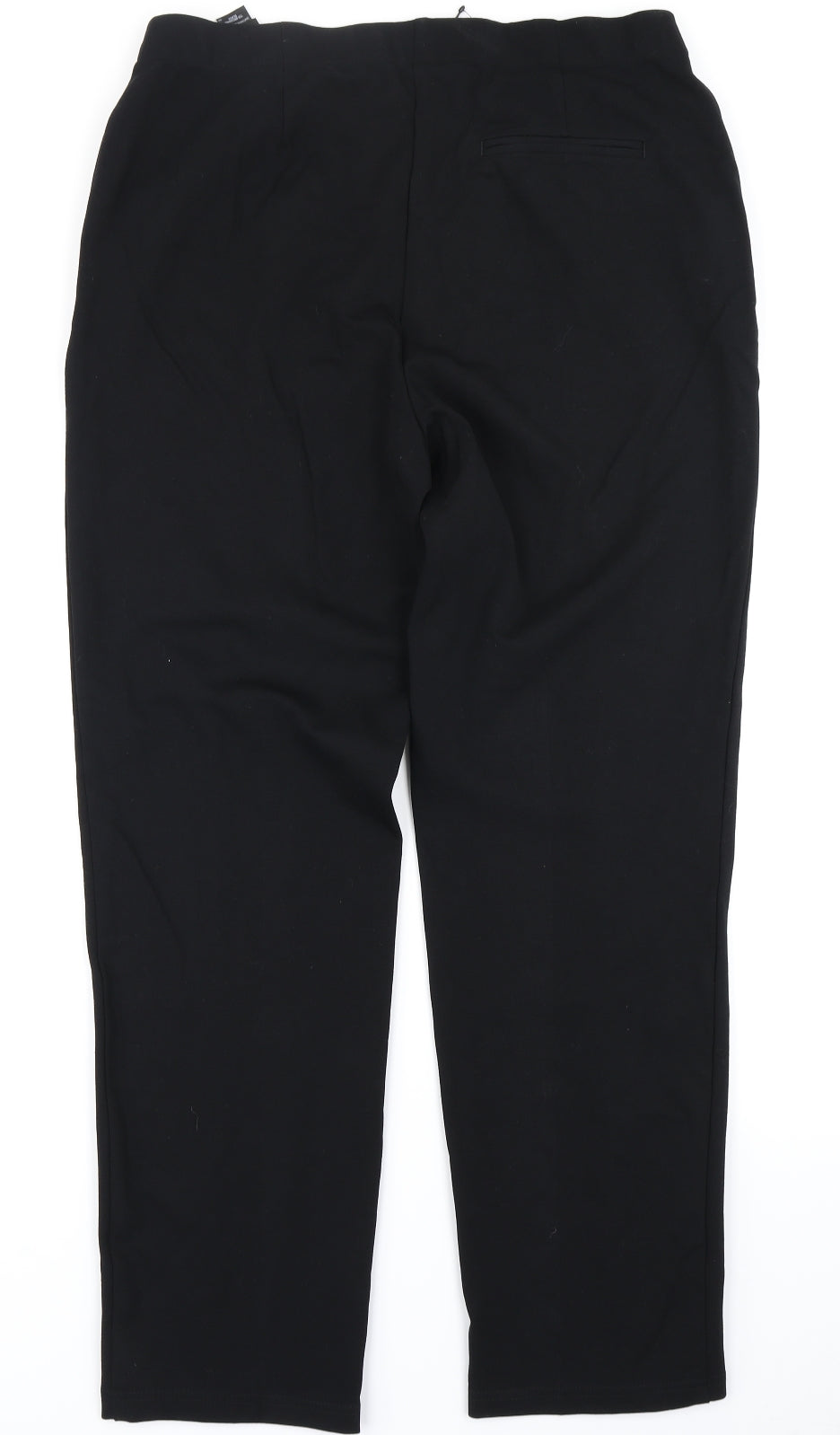 M&S Collection Womens Black   Trousers  Size 16 L28 in