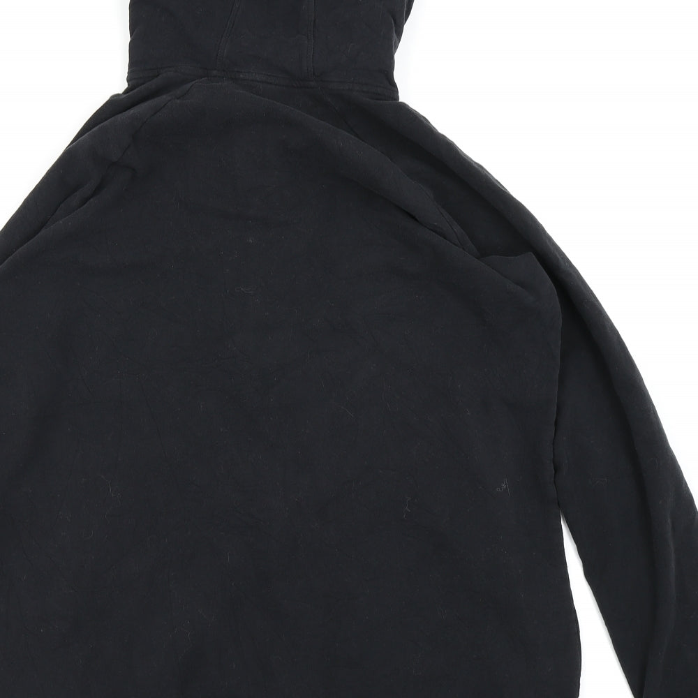 M&S Womens Black   Full Zip Hoodie Size 14