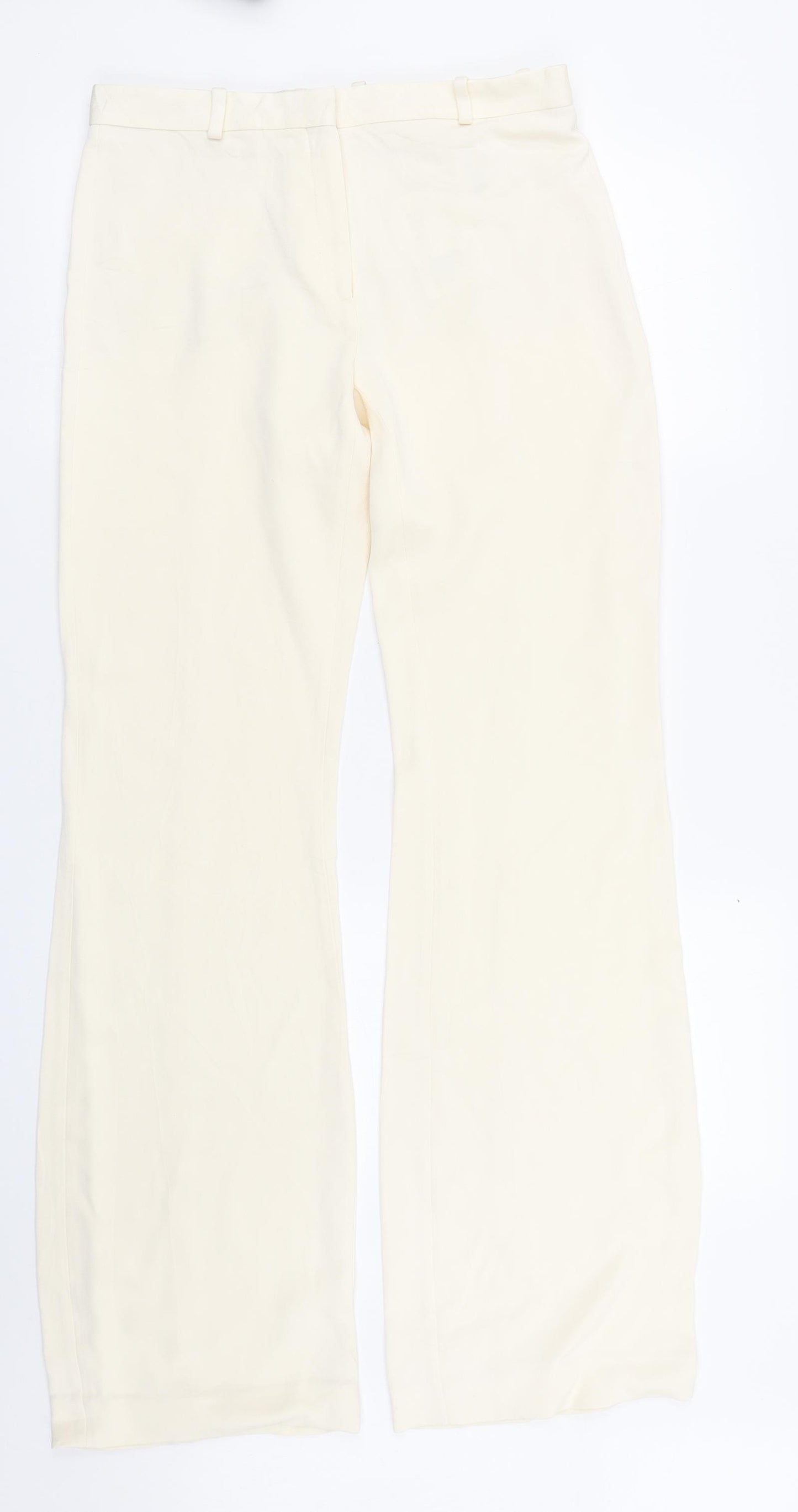 & Other Stories Womens Ivory   Trousers  Size 10 L31 in