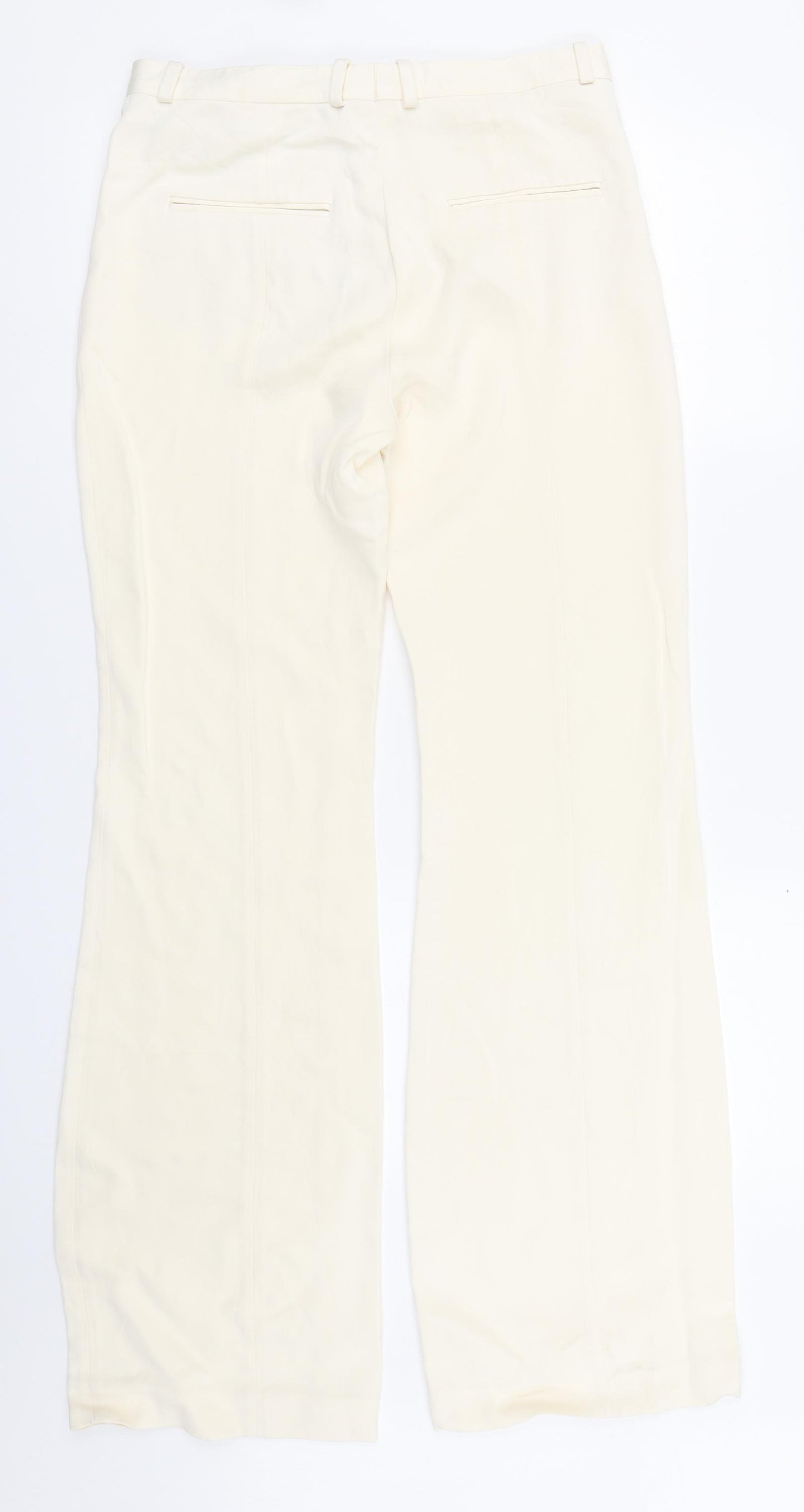 & Other Stories Womens Ivory   Trousers  Size 10 L31 in