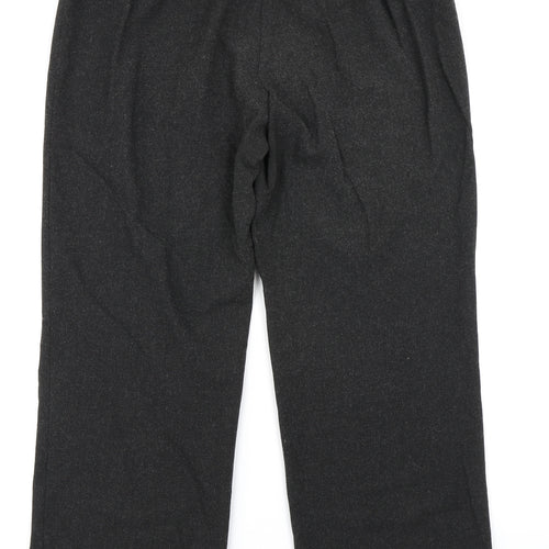 Leruzzi Womens Grey   Trousers  Size 14 L27 in