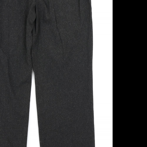 Leruzzi Womens Grey   Trousers  Size 14 L27 in