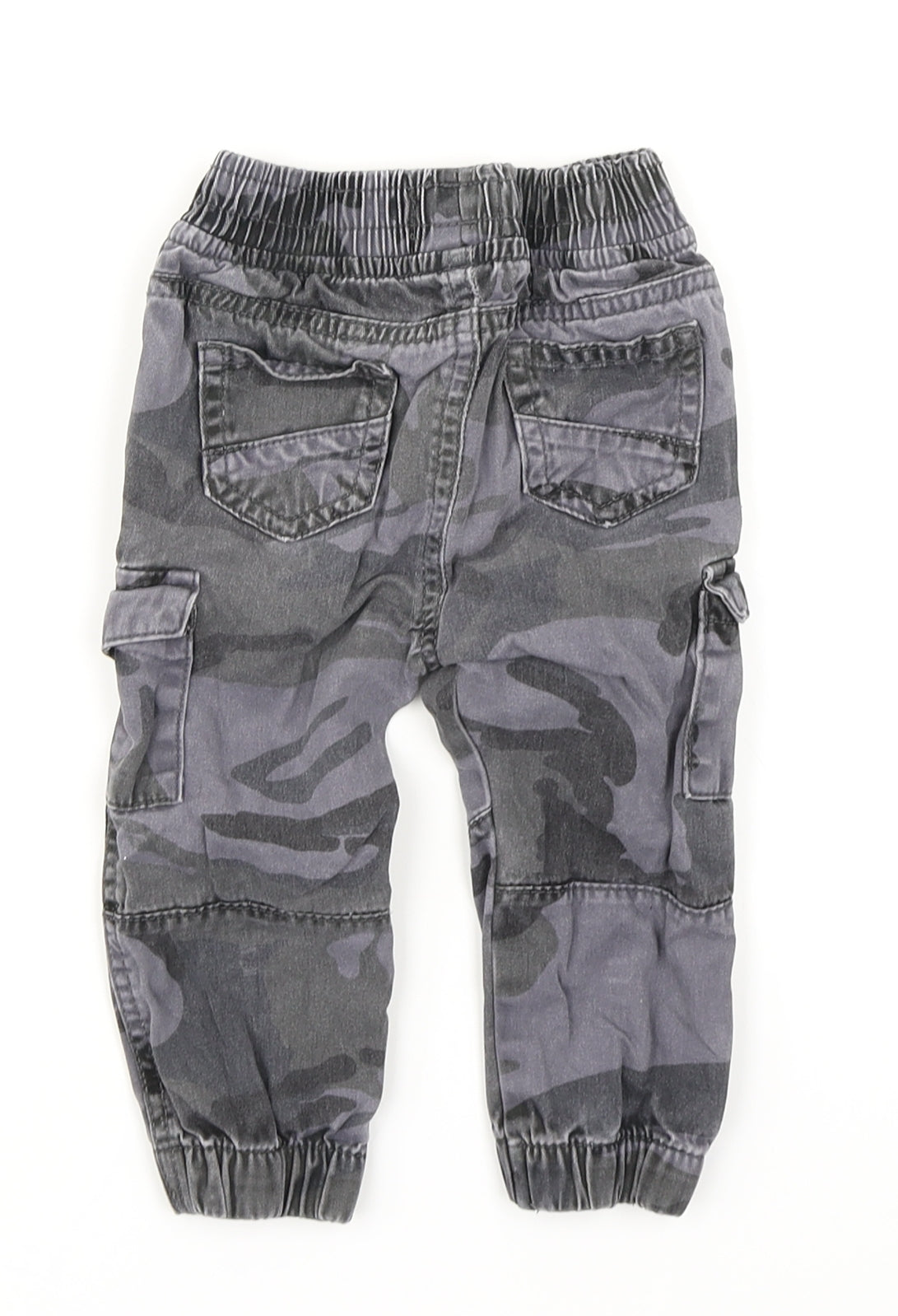 Denim CO Boys Blue Camouflage  Cargo Trousers Size 12-18 Months